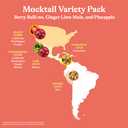Spindrift Sparkling Water, Mocktail 3 Flavor Variety Pack, Made with Real Squeezed Fruit, 12 Fl Oz Cans, Pack of 24, BBD: 11/08/26