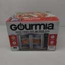 Gourmia French Door Air Fryer  25 Qt Large Capacity Convection Oven, Fryfroce 360, Digital Display with 17 Cooking Presets, Bake, Toast, Roast, Dehydrate, Fits 12 Pizza (Stainless Steel)