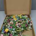 70-Inch Spring Summer Flower Garland for Mantle, Floral Garland with Colorful Wildflowers, Forsythia & Lavender Flowers for Decor, All Year Round Artificial Flower Garlands for Home Decor