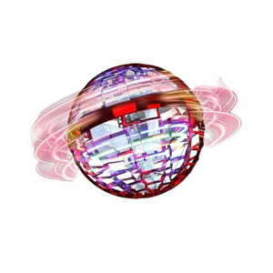 Flying Orb Ball, USB Rechargeable Interactive Flying Ball LED Lights Soaring Hover Fidget Hand Controlled Cosmic Globe Spinning Kids Adults Outdoor Fly Toys for Ages 5-7