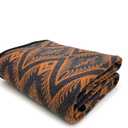 PuTian Merino Wool Blanket - 63" x 51" Bohemia Orange Great for Camping, Outdoors, Sporting Events, Survival & Emergency Kits -Super Soft Wool Blanket