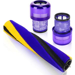 Brush Roller and Filter for Dyson V15 Detect/V15 Detect Plus Vacuum Cleaner, V15 Replacements Parts #970013-02 & 971634-01