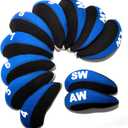 Golf Iron Covers,Golf Iron Head Covers Neoprene Golf Iron Covers Set 4PCS Golf Iron Headcovers,Golf Club Head Covers for Iron Club Fit All Brands Titleist,Callaway,Taylormade