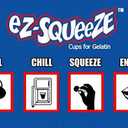 100 Pack Patented Squeezable 2oz Premium Plastic Shot Cups - Reusable Jello Shot Containers for Halloween, Wedding, Parties (Lids NOT Included)