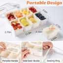 2 Pack Snackle Box Container - Dishwasher Safety Divided, Serving Tray with Lid and Handle - Charcuterie Board for Portable Snack Platters - Clear Organizer for Fruits Snacks,Perfect for Road Travel