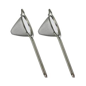 Fine Mesh Cocktail Strainer, Stainless Steel, Long Handle Set of 3