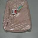 BAGSMART Large Toiletry Bag Travel Bag with Hanging Hook, Water-resistant Makeup Cosmetic Bag Travel Organizer for Accessories, Shampoo, Full Sized Container, Toiletries (Baby Pink)