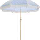 Aohanoi Outdoor Umbrella - Sun Protection, Rain Resistant, Windproof with Manual Open-Close Feature - Ideal for Beach, Camping, and Picnics