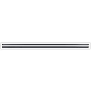 BUILDMART - 72" Linear Slot Diffuser - (2 Slot) Double Slot - White Decorative Air Vent - Modern AC Vent Cover for Ceiling, Walls & Floors - Texas Buildmart