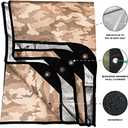 Arcturus Insulated Tarp, Reusable Heavy Duty Thermal Survival Blanket  60x82in, Reflects 90% Body Heat, Waterproof, Windproof, 3-Layer Design, Reinforced Grommets, Desert Camo
