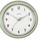 La Crosse Clock 9.5-inch Retro Diner Light Pistachio Green Silent Sweep Quartz Clock - 404-3024PH