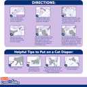 Hartz Comfitables Cat Diapers, Size S 16 Count, Comfortable & Secure Fit, Easy to Put On