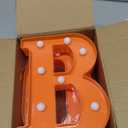 Halloween Decorations - Boo Light Up Letters Sign, Battery Operated LED Marquee Letter Lights for Halloween Mantel Decor, Window, Porch, Party Home Decor(Orange)