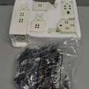 24 Pcs Christmas Village House LED Lighted Village Set Mini Christmas Tree Ceramic House Streetlight Branches Winter Accessories Ornament for Xmas Desktop Decor (6 Style)