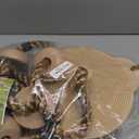 Tree Swing Climbing Rope Pack of 2 Multicolor with Platforms Red Disc Swings Seat - Outdoor Playground Set Accessories Tree House Flying Saucer Outside Toys - Bonus Carabiner and 4 Feet Strap (Khaki)