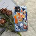Generic Compatible with for iPhone 14 Plus,Fish European Collage Blue Phone Case for Girl Women Boy Men,Scratch Resistant Shockproof Cover Case for iPhone 14 Plus