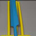 Unisex Cricket Set with Plastic Bat Ball and Stumps for Kids Outdoor Beach and Backyard Sports Game Portable Interactive Toy for Hand-Eye Coordination and Family Fun