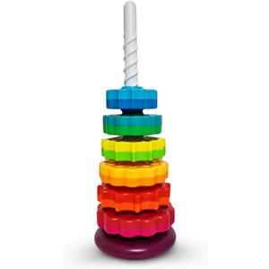 ODELA Spinning Toy  Premium Stacking Toy for Kids  Strong ABS Plastic  Rainbow Spinning Wheel Toy  Fun and Engaging Brain Development Toys for Kids