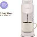 Keurig K-Express Single Serve K-Cup Pod Coffee Maker, 3 Brew Sizes, Strong Button Feature, 42oz Removable Reservoir, Warm Stone