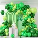 126pcs Green Balloon Arch Kit, Dark Lime Green Balloons for Baby Shower Birthday Party Decorations