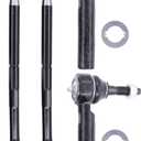 MOTOKU Front Driver and Passenger Side Inner and Outer Tie Rod Ends for Chevy Avalanche Silverado 1500 Tahoe 2007-2013, GMC Sierra 1500 Yukon 2007-2013, Escalade 2007-2014