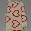 Artoid Mode Beige Soft Plush Heart Valentines Table Runner, Seasonal Partial Tufting Kitchen Dining Table Decoration for Home Party Decor 13x90 Inch