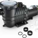 2.0 HP In/Above Ground Swimming Pool Pump, 110V 6600GPH Single Speed Pool Water Pumps lnground Above Ground with Filter Basket