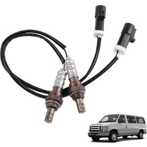 2Pcs O2 Oxygen Sensor Compatible with 1990-2014 Ford F-150 E150 E250 E350 Focus Expedition Lincoln Town Car Navigator Mercury Mazda Aston Replace 15717 15716 15718 15719