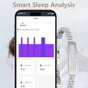 Yihou Fitness Tracker Smart Bracelet for Women Fitness Bracelet Smart Band with Sleep Tracker Heart Rate Monitor Step Counter for Android iOS Rosegold Cuban Chain
