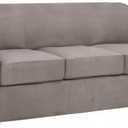 H.VERSAILTEX 4 Piece Stretch Sofa Covers for 3 Cushion Couch Covers for Living Room Furniture Slipcovers (Base Cover Plus 3 Seat Cushion Covers) Upgraded Thicker Jacquard Fabric (Sofa, Taupe)