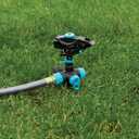 Gilmour Heavy Duty Circular Water Sprinkler with Spike Base, Rotating Sprinkler Head with Adjustable Spray Pattern, Lawn Sprinkler for 5800 Sq Ft Coverage