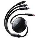 CAFELE Upgraded Retractable USB C Cable, 100W Multi Charging Cable, 3 in 1 Fast Charging Charger Cord with Type C/L/Micro USB Ports for Phone 16 15 14 Galaxy MacBook Pad, Travel for Multiple Devices