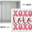 Valentine Wood Sign, Pink XOXO, Indoor Decor, Rustic Style, Tabletop, Bedroom, Living Room, Office