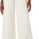 Hudson Women's James High Rise Wide Leg Jean (27, Ecru)