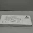 J JOYACCESS Wireless Keyboard and Mouse Combo with 7 Backlit Options,Quiet Light Up Keys,Type-C Rechargeable,Sleep Mode-2.4G Slient Portable Cordless Combo for Laptop/PC/Computer/Mac(White+Sliver)