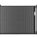 Malier Retractable Dog Gate, 29-42" No Drilling Pressure Mounted Mesh Dog Gate for Indoor, Extra Wide Metal Frame Pet Gate Walk Through Safety Black for Stairs, Doorways (Black, 29 x 42 Inch)