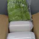 Tounosnt Patio Chair Cushions 19 X 19 X 4 Inch Waterproof Outdoor Seat Cushions for Patio Furniture, Outdoor Sofa Couch Pads with Ties & Handle, Set of 2, Grass Green