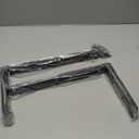 6 Pack - L 14" x H 8" x W1.5, 5mm Thick Black L Shelf Bracket, Iron Shelf Brackets, Metal Shelf Brackets, Floating Shelf, Shelf Supports with Screws