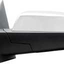 Driver Left Side Door Mirror Power and Heated Glass with Turn Signal Arrow with Menory and Chrome Back Cover Power Folding for 2014-2019 Chevrolet Silverado GMC Sierra 1500 2500 3500, Standard
