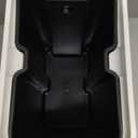 Cesun Small Bathroom Trash Can with Lid Soft Close, Step Pedal, 5 Liter / 1.3 Gallon Stainless Steel Garbage Can with Removable Inner Bucket, Waste Basket for Bathroom, Bedroom (White)