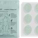 Esker - Lymphatic Drainage Dot Wearable Lymphatic Support Patches with Magnesium, Green Tea & Ginger De-Puffing Body Massage Activation Dots (36 Patches)