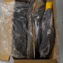 Ergalithic Ergonomic Office Chair-Computer PU Leather X-Shaped Desk Chair-Gaming Chair with Adjustable Flip-up Armrests Lumbar Support Mesh Executive Chair for Long Hours Office (Black)