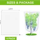 JERIA Bird Netting for Garden, 4 Pack 3.3ft x 2.7ft Blueberry Bush Netting Cover,Gardens Netting with Drawstring