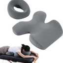 MABOZOO Face Down Massage Pillow, Face Down Pillow for Sleeping with Non-Slip Bottom, Home Head Cushion and Chest Cushion for SPA, Sleep (Gray)