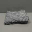 Pack of 2 Corduroy Decorative Throw Pillow Covers 24x24 InchSoft Striped Pillow Covers Modern Farmhouse Home Decor for Sofa Living Room Couch Bed（Light Grey）