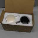 Occasionals Kissing Couple Mug Set, Wedding present for Couples, Engagement Gifts, Valentines Day, Cute Matching Couple Coffee Cups Bride and Groom Husband and Wife, His and Hers, Mr and Mrs (Gray/White)