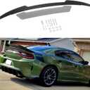 Bonbo Venom V2 Rear Wickerbill Spoiler for Dodge Charger 2015-2024 SRT ScatPack Hellcat, Add-on Type 2-Piece Rear Wicker Bill Spoiler with RivNut Tool (Gloss Black)