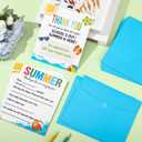 2 x Gueevin 6 Pack Teacher Appreciation Cards with Envelopes Bulk Summer Thank You Cards for Teacher End of Year and Graduation Gifts