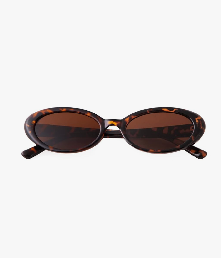 90s Sunglasses for Women Men Retro Small Oval Sunglasses