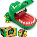 Upgraded Crocodile Teeth Dentist Game For Kids, Alligator Push Teeth Down, Funny Board Game